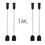 XXLED Aufhängeset LED-Leuchte - SCHWARZ - 1 Meter