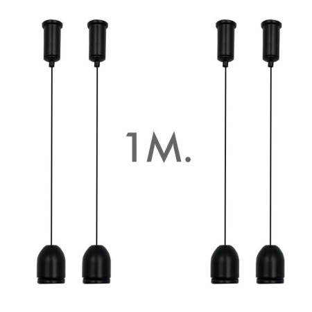 XXLED Aufhängeset LED-Leuchte - SCHWARZ - 1 Meter