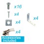 XXLED Cadre encastrable pour panneaux LED 60x60 cm - photo produit