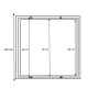 XXLED Cadre encastrable pour panneaux LED 60x60 cm