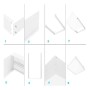XXLED Oberflächenmontagesatz für LED-Panel 120x30 - H65mm