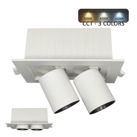 XXLED Downlight LED 12W - DREHBARES PERISKOP - Rechteckig - CCT Farbwahl