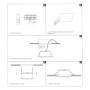 XXLED Downlight LED 12W - DREHBARES PERISKOP - Rechteckig - CCT Farbwahl - Produktansicht
