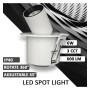 XXLED Downlight LED 6W - DREHBARES PERISKOP - Kreisförmig - CCT Farbwahl - technische Ansicht