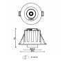 XXLED Downlight LED 6W - DREHBARES PERISKOP - Kreisförmig - CCT Farbwahl