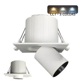 XXLED Downlight LED 6W - DREHBARES PERISKOP - Quadrat - CCT Farbwahl