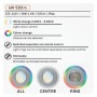 XXLED Downlight LED 6W RGB+CCT - Control Remoto - Chip Lumileds - technische Ansicht