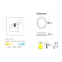 XXLED Plafone LED incasso 12W - 8W- 5W Rotondo - OSRAM CHIP DURIS E 2835 - CCT - UGR17 - vista dettagliata