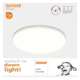 Downlight LED 12W sans cadre QUASAR - OSRAM CHIP DURIS E 2835 - CCT