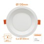 XXLED LED Einbauleuchte 12W Rund - OSRAM CHIP DURIS E 2835 - CCT - UGR19 - Detailansicht