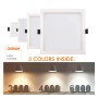 XXLED Faretto a incasso LED 15W Quadrato - OSRAM CHIP DURIS E 2835 - CCT - UGR17 - vista dettagliata