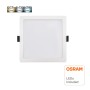 XXLED Faretto a incasso LED 15W Quadrato - OSRAM CHIP DURIS E 2835 - CCT - UGR17 - vista tecnica
