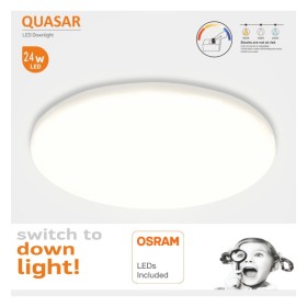 Plafonnier LED 24W sans cadre QUASAR - OSRAM CHIP DURIS E 2835 - CCT