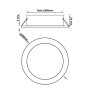 XXLED LED Einbauleuchte 40W Rund - Philips CertaDrive - CCT - UGR17- CRI+90 - IP54