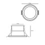 XXLED LED Einbauleuchte 8W Rund - OSRAM CHIP DURIS E 2835 - CCT - UGR17