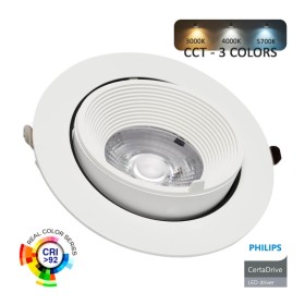 XXLED LED Einbauspot schwenkbar - 25W - Philips Certa Drive Treiber - 24º - CCT - CRI+92
