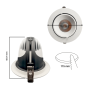 XXLED Faretto a incasso orientabile a LED - 25W - Driver Philips Certa Drive - 24º - CCT - IRC+92 - immagine prodotto