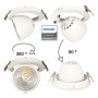 XXLED LED Einbaustrahler 30W - Philips CertaDrive - Schwenkbar Rund - HAMBURG - Detailansicht