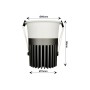XXLED LED Strahler Downlight LED 18W-24W LUCERNA - 38° - UGR11 - 2700K+CCT - Produktansicht