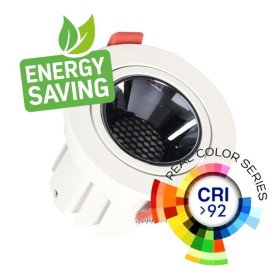 LED Projecteur Downlight LED 5W - 8W - 12W Blanc - Puce Bridgelux - UGR11 - CCT - IRC+92