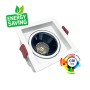 XXLED LED Strahler Downlight LED 5W - 8W -12W Quadrat Weiss - Bridgelux Chip - UGR11 - CCT- CRI+92 - Detailansicht