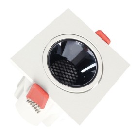 XXLED LED Strahler Downlight LED 5W - 8W -12W Quadrat Weiss - Bridgelux Chip - UGR11 - CCT- CRI+92