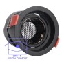 XXLED LED Strahler Downlight LED 5W - 8W -12W Schwarz - Bridgelux Chip - UGR11 - CCT- CRI+92 - technische Ansicht