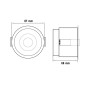 XXLED LED Strahler Downlight LED 5W - 8W -12W Schwarz - Bridgelux Chip - UGR11 - CCT- CRI+92 - Detailansicht