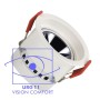 XXLED LED Strahler Downlight LED 5W - 8W -12W Weiss - Bridgelux Chip - UGR11 - CCT- CRI+92 - technische Ansicht
