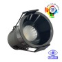 XXLED Projecteur LED Downlight LED 6W Chromé noir Bridgelux Chip - 40° - UGR11- CCT - vue technique