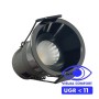 XXLED Projecteur LED Downlight LED 6W Chromé noir Bridgelux Chip - 40° - UGR11- CCT