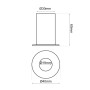 XXLED Projecteur LED Downlight LED 6W Blanc Bridgelux Chip - 40° - UGR11 - CCT - photo produit