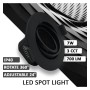 XXLED LED Strahler Downlight Schwenkbar Rund - Schwarz 7W - Einstellbarer Scheinwerfer - UGR19 - technische Ansicht