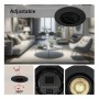 XXLED LED Strahler Downlight Schwenkbar Rund - Schwarz 7W - Einstellbarer Scheinwerfer - UGR19 - Produktansicht