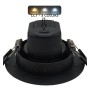 XXLED LED Strahler Downlight Schwenkbar Rund - Schwarz 7W - Einstellbarer Scheinwerfer - UGR19 - Produktansicht