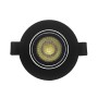 XXLED LED Strahler Downlight Schwenkbar Rund - Schwarz 7W - Einstellbarer Scheinwerfer - UGR19 - Produktansicht