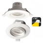 XXLED LED Projecteur Downlight Orientable Rond - Blanc 7W - Projecteur Réglable
