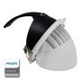 XXLED Projecteur encastrable LED orientable 44W - IP20 - 24º - CCT - Philips CertaDrive - vue technique