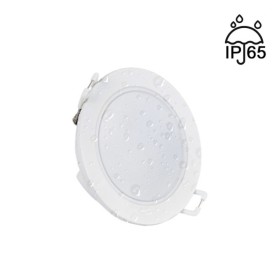 XXLED LED-Einbaustrahler 5W IP65 – Weiss – TRIAC dimmbar – Ausschnitt Ø68mm 4000K