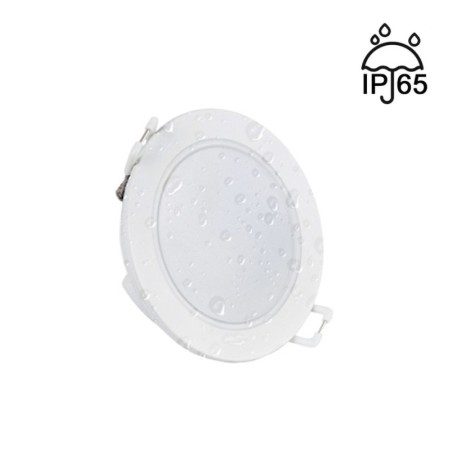 XXLED LED-Einbaustrahler 5W IP65 – Weiss – TRIAC dimmbar – Ausschnitt Ø68mm 4000K