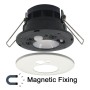 XXLED LED-Einbaustrahler 7W - Rund - IP65 - CCT - PIR-Bewegungssensor - Standard EN 1363-1 - technische Ansicht