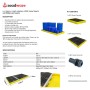 WOLFBAG Flachprofil-Auffangboden für 6 Fässer 340L - Produktansicht