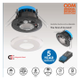XXLED LED-Einbaustrahler 7W - Rund - IP65 - CCT - PIR-Bewegungssensor - Standard EN 1363-1 - Detailansicht