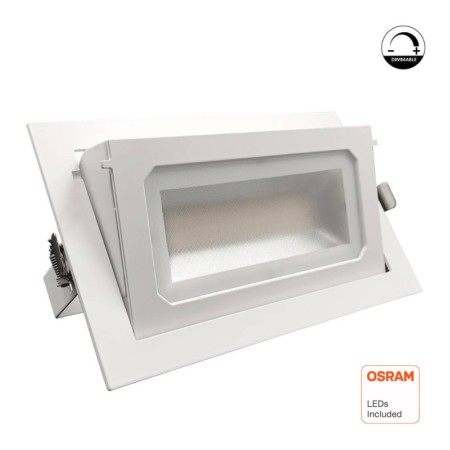 XXLED LED-Strahler 40W Schwenkbar Rechteckig | Dimmbarer Lifud-Treiber | OSRAM CHIP 140Lm/W | 120° Kein