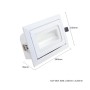XXLED LED-Strahler 40W Schwenkbar Rechteckig | Dimmbarer Lifud-Treiber | OSRAM CHIP 140Lm/W | 120° Kein - Detailansicht