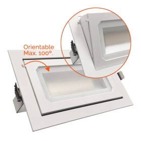 Projecteur LED 40W Orientable Rectangulaire | Puces OSRAM 140Lm/W | 3CCT 120º Pas de Scintillement