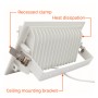 XXLED LED-Strahler 40W Schwenkbar Rechteckig | OSRAM CHIP 140Lm/W | 3CCT 120º Kein Flimmern - technische Ansicht
