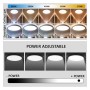 XXLED Deckenleuchte + LED-Downlight - Rund - BONN Schwarz - Einstellbare Leistung 12W - 10W - 8W - 6W - Produktansicht