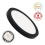 XXLED Deckenleuchte + LED-Downlight - Rund - BONN Schwarz - Einstellbare Leistung 8W - 6W - 4W - 2W