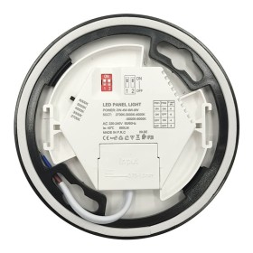 Plafonnier + LED Downlight - Rond - BONN Noir - Puissance réglable 8W - 6W - 4W - 2W - 5CCT - SMD2835 140Lm/W - IP44